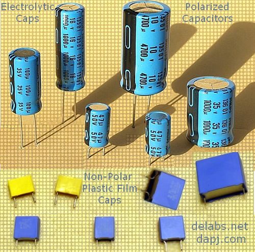 Polarized Capacitors and 555