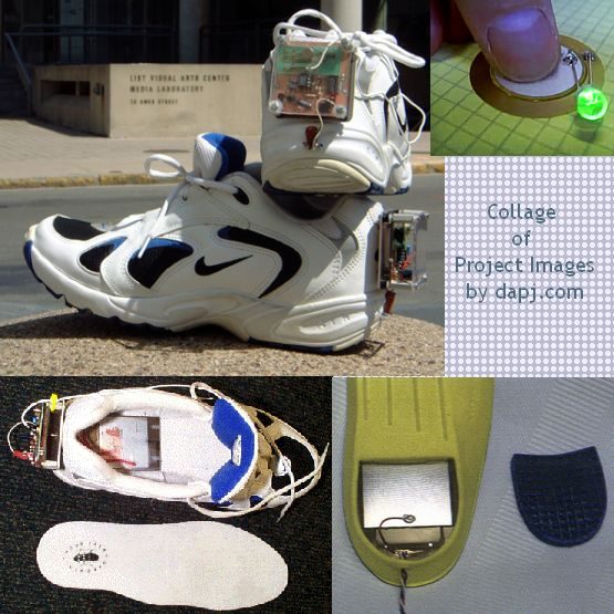 Piezo Power Shoes with LEDs